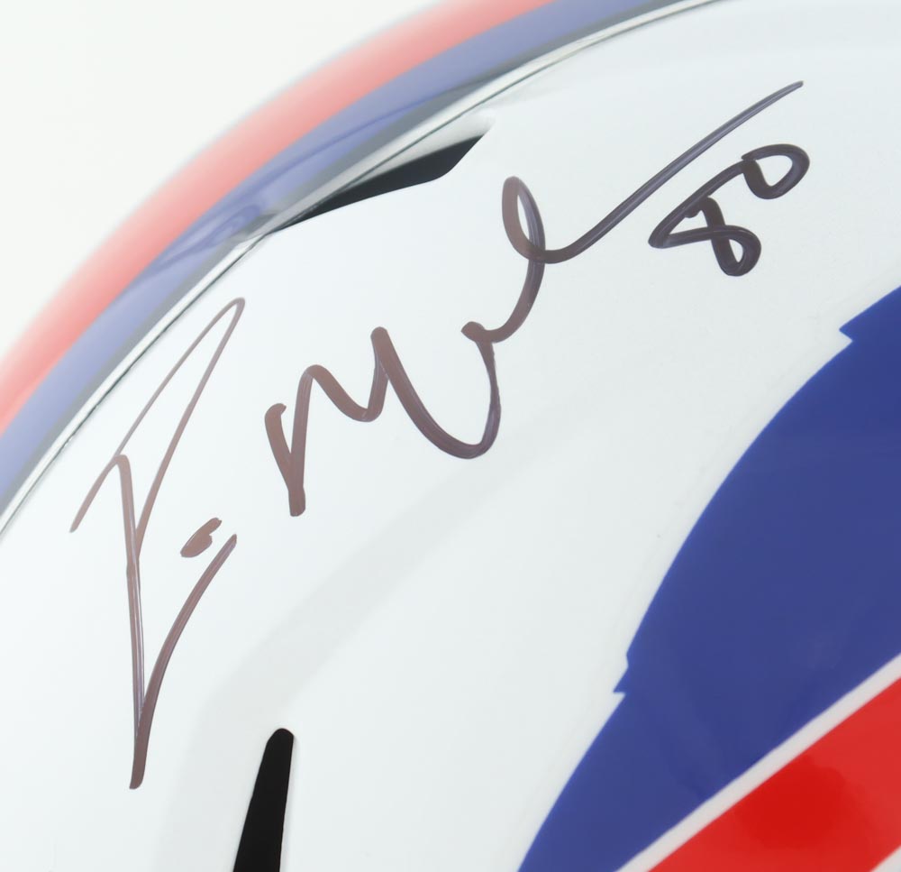 Eric Moulds Signed Bills Full-Size Speed Helmet (Beckett & Prova) at PristineAuction.com Eric Moulds Signed Bills Full-Size Speed Helmet (Beckett & Prova) at PristineAuction.com