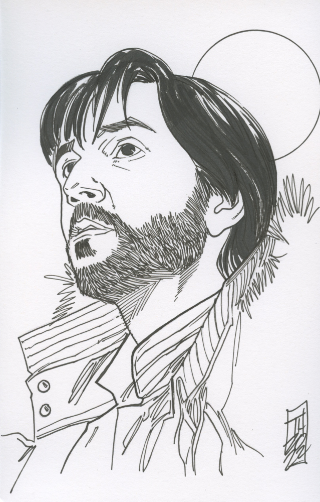 Cassian Andor | Star Wars - Signed ORIGINAL Drawing by Tom Hodges (1/1 ...