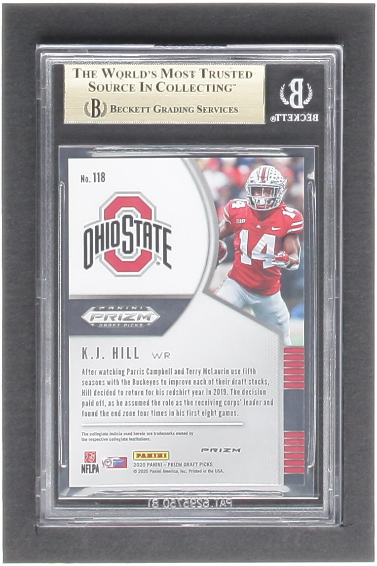 K.J. Hill 2020 Panini Prizm Draft Picks Prizms White Sparkle #118 RC (BGS 9.5) at PristineAuction.com K.J. Hill 2020 Panini Prizm Draft Picks Prizms White Sparkle #118 RC (BGS 9.5) at PristineAuction.com
