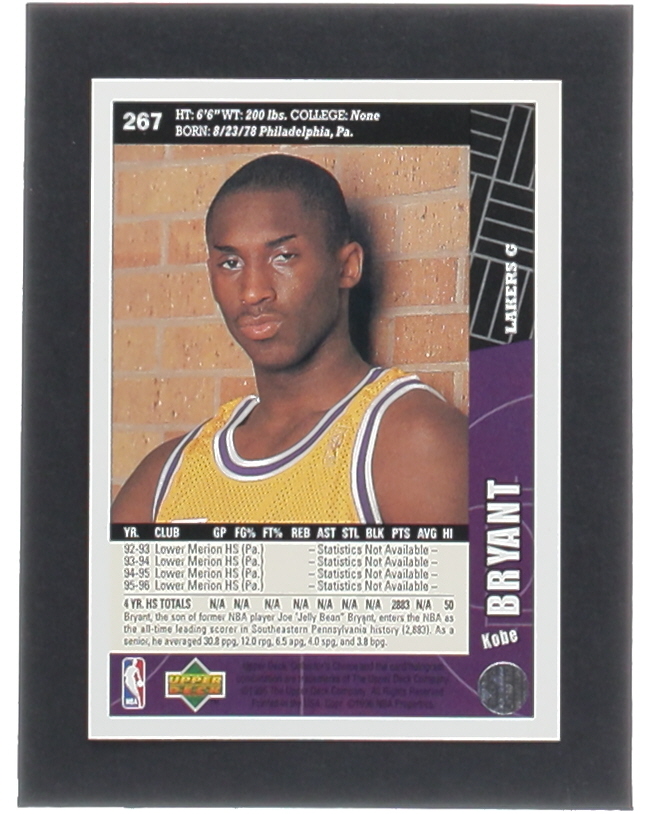 Kobe Bryant 1996-97 Collector's Choice #267 RC at PristineAuction.com Kobe Bryant 1996-97 Collector's Choice #267 RC at PristineAuction.com