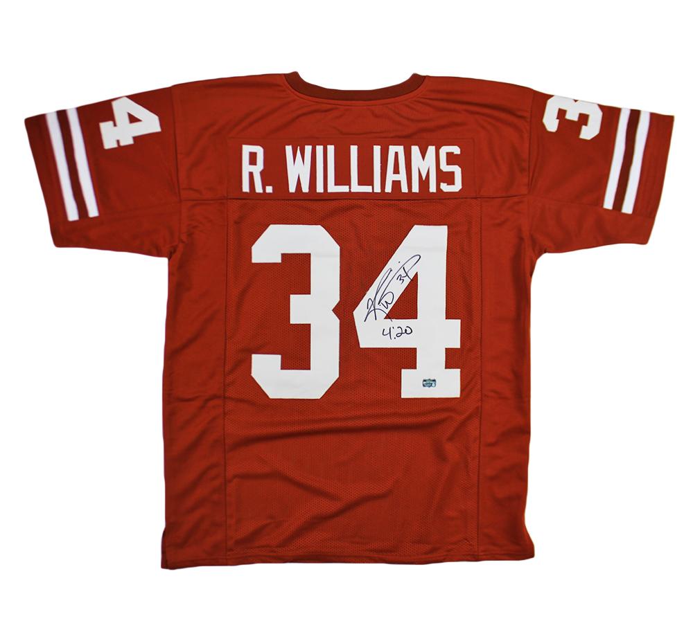 Ricky Williams Signed Jersey Inscribed "4:20" (Radtke) at PristineAuction.com Ricky Williams Signed Jersey Inscribed "4:20" (Radtke) at PristineAuction.com