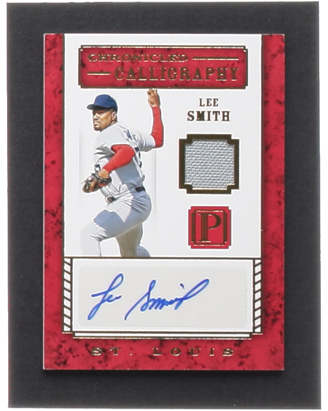 Lee Smith 2016 Panini Pantheon Chronicled Calligraphy Materials Gold #47 #17/25 at PristineAuction.com Lee Smith 2016 Panini Pantheon Chronicled Calligraphy Materials Gold #47 #17/25 at PristineAuction.com