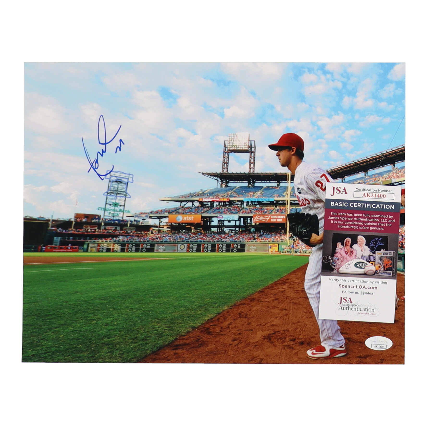 Aaron Nola Signed Phillies 11x14 Photo (JSA) at PristineAuction.com Aaron Nola Signed Phillies 11x14 Photo (JSA) at PristineAuction.com