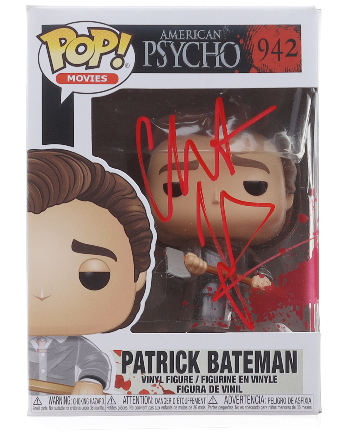 Christian Bale Signed "American Psycho" #942 Patrick Bateman Funko Pop! Vinyl Figure (Beckett) at PristineAuction.com Christian Bale Signed "American Psycho" #942 Patrick Bateman Funko Pop! Vinyl Figure (Beckett) at PristineAuction.com