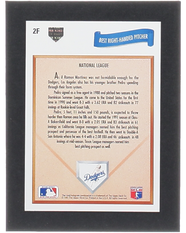 Pedro Martinez 1991 Upper Deck Final Edition #2F RC at PristineAuction.com Pedro Martinez 1991 Upper Deck Final Edition #2F RC at PristineAuction.com