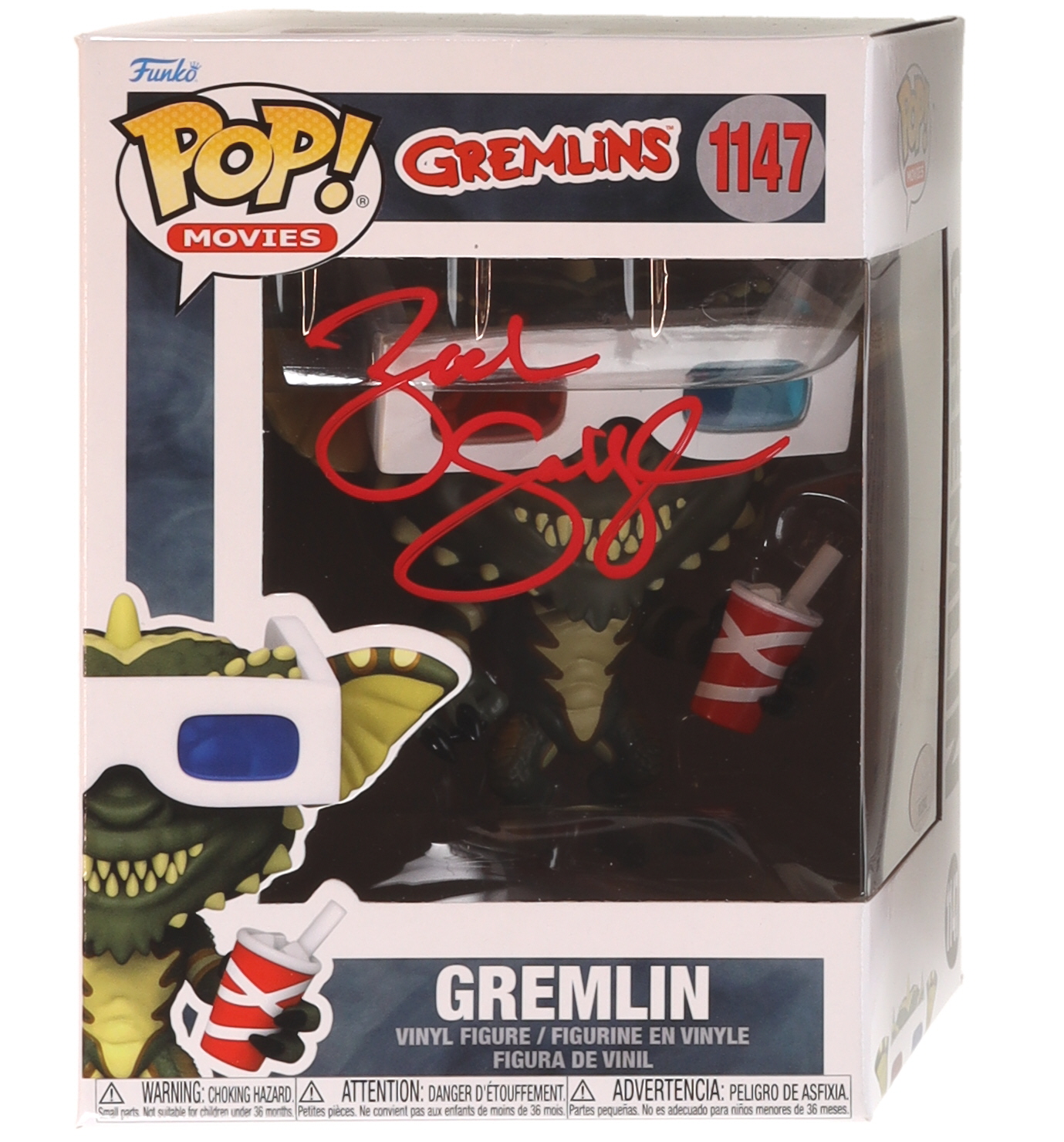 Zach Galligan Signed "Gremlins" #1147 Gremlin Funko Pop! Vinyl Figure (JSA) at PristineAuction.com Zach Galligan Signed "Gremlins" #1147 Gremlin Funko Pop! Vinyl Figure (JSA) at PristineAuction.com