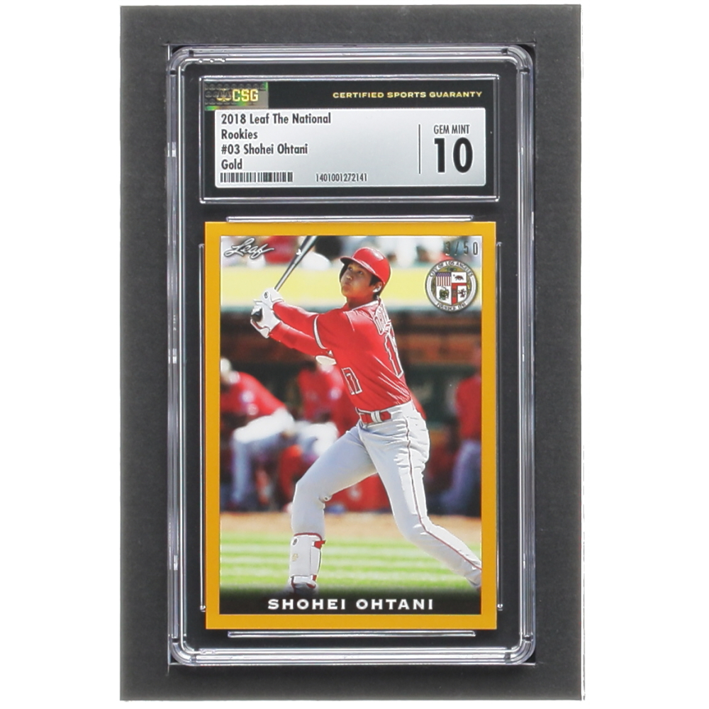 2018 Leaf National VIP Shohei Ohtani Rookie Card Lot – 10 Short Print RC3 Cards (Mint, Ungraded)