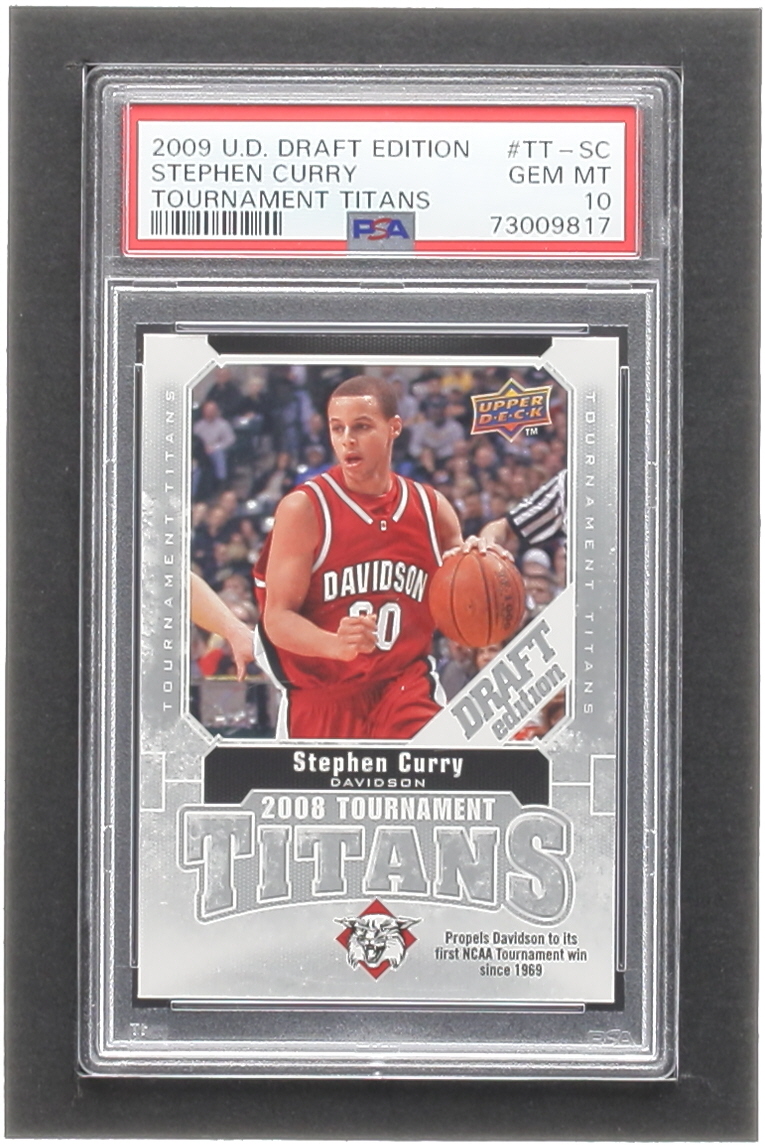 Stephen Curry 2009-10 Upper Deck Draft Edition Tournament Titans #TTSC RC (PSA 10) at PristineAuction.com Stephen Curry 2009-10 Upper Deck Draft Edition Tournament Titans #TTSC RC (PSA 10) at PristineAuction.com