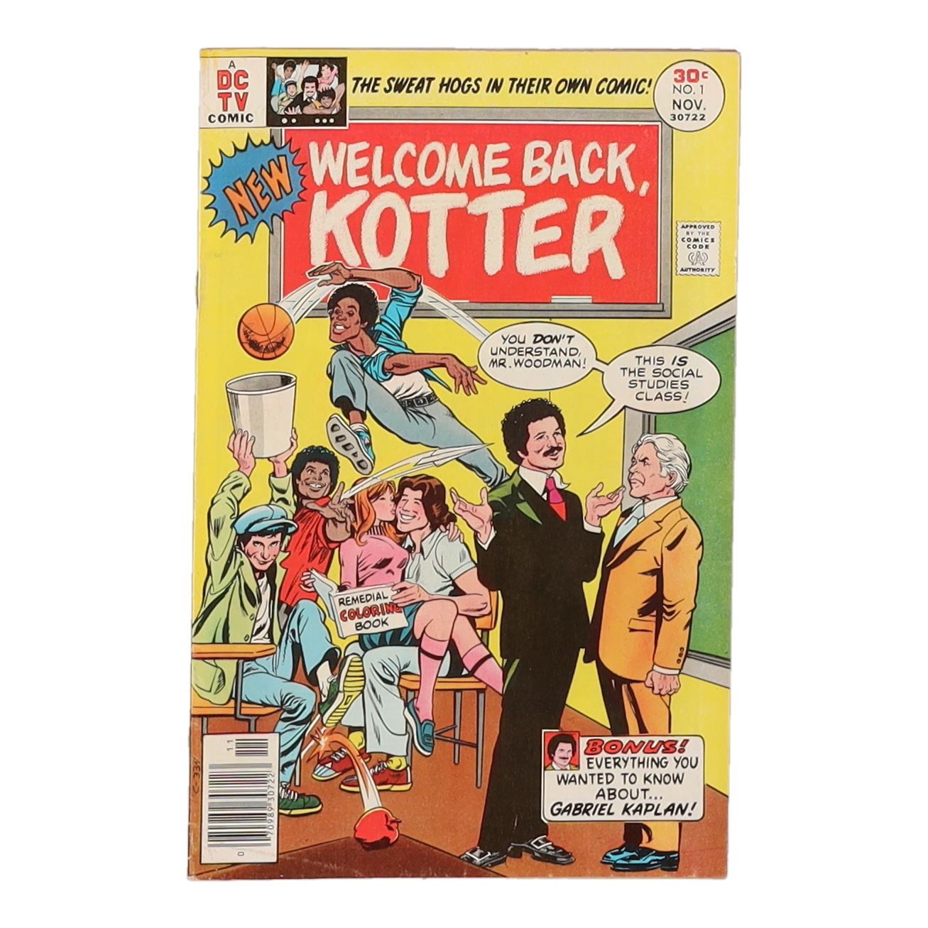 1976 "Welcome Back, Kotter" Issue #1 DC Comic Book at PristineAuction.com 1976 "Welcome Back, Kotter" Issue #1 DC Comic Book at PristineAuction.com