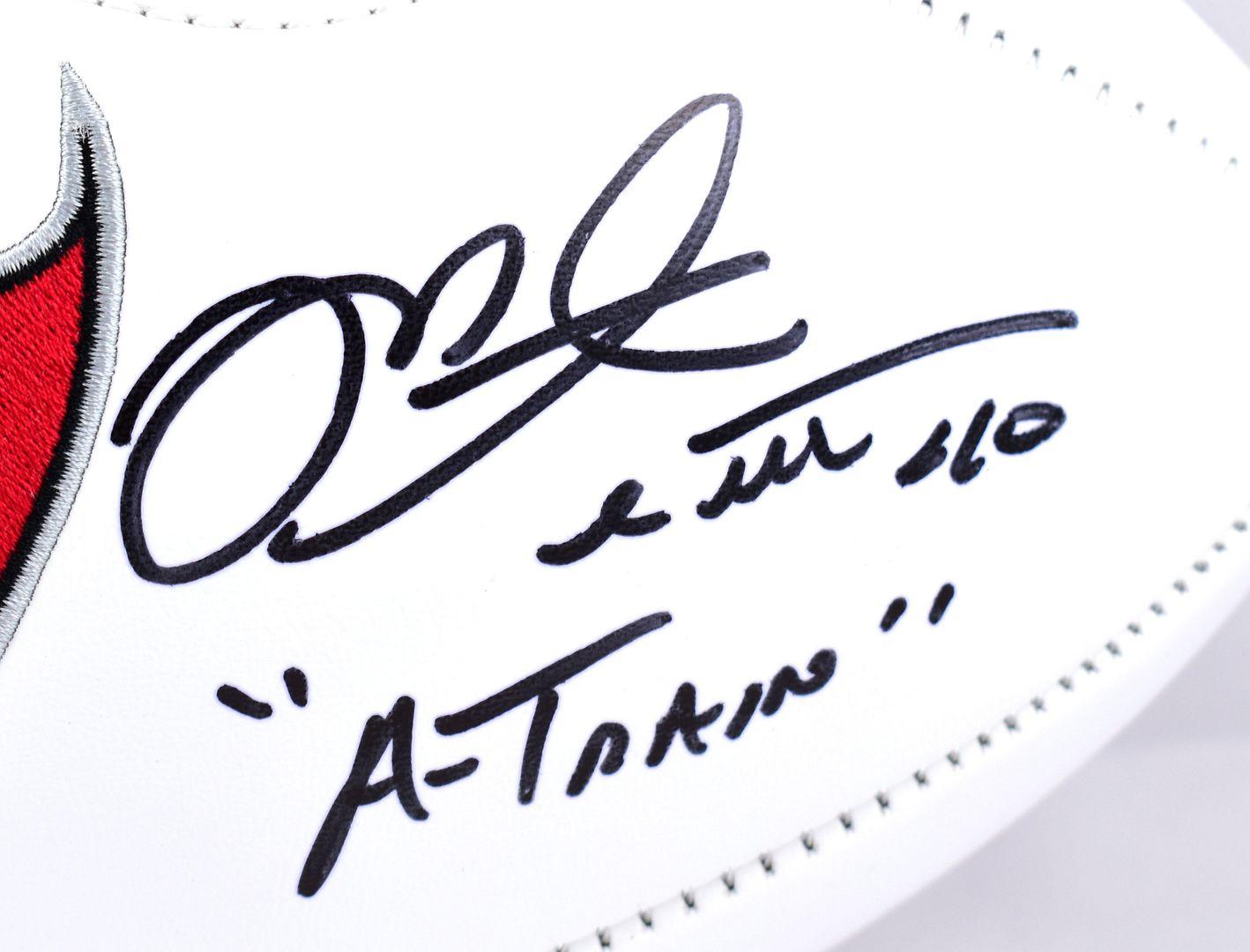 Mike Alstott & Warren Sapp Signed Buccaneers Logo Football Inscribed "A-Train" & "QB Killa" (Beckett & Prova) at PristineAuction.com Mike Alstott & Warren Sapp Signed Buccaneers Logo Football Inscribed "A-Train" & "QB Killa" (Beckett & Prova) at PristineAuction.com