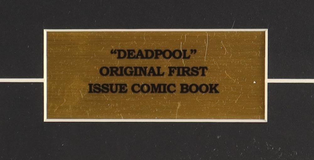 Vintage 1993 "Deadpool" Issue #1 Marvel Custom Framed First Issue Comic Book Display at PristineAuction.com Vintage 1993 "Deadpool" Issue #1 Marvel Custom Framed First Issue Comic Book Display at PristineAuction.com