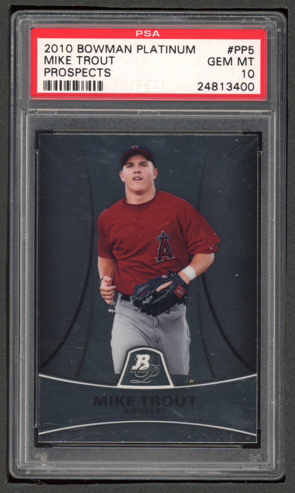 Mike Trout 2010 Bowman Platinum Prospects #PP5 (PSA 10) at PristineAuction.com Mike Trout 2010 Bowman Platinum Prospects #PP5 (PSA 10) at PristineAuction.com