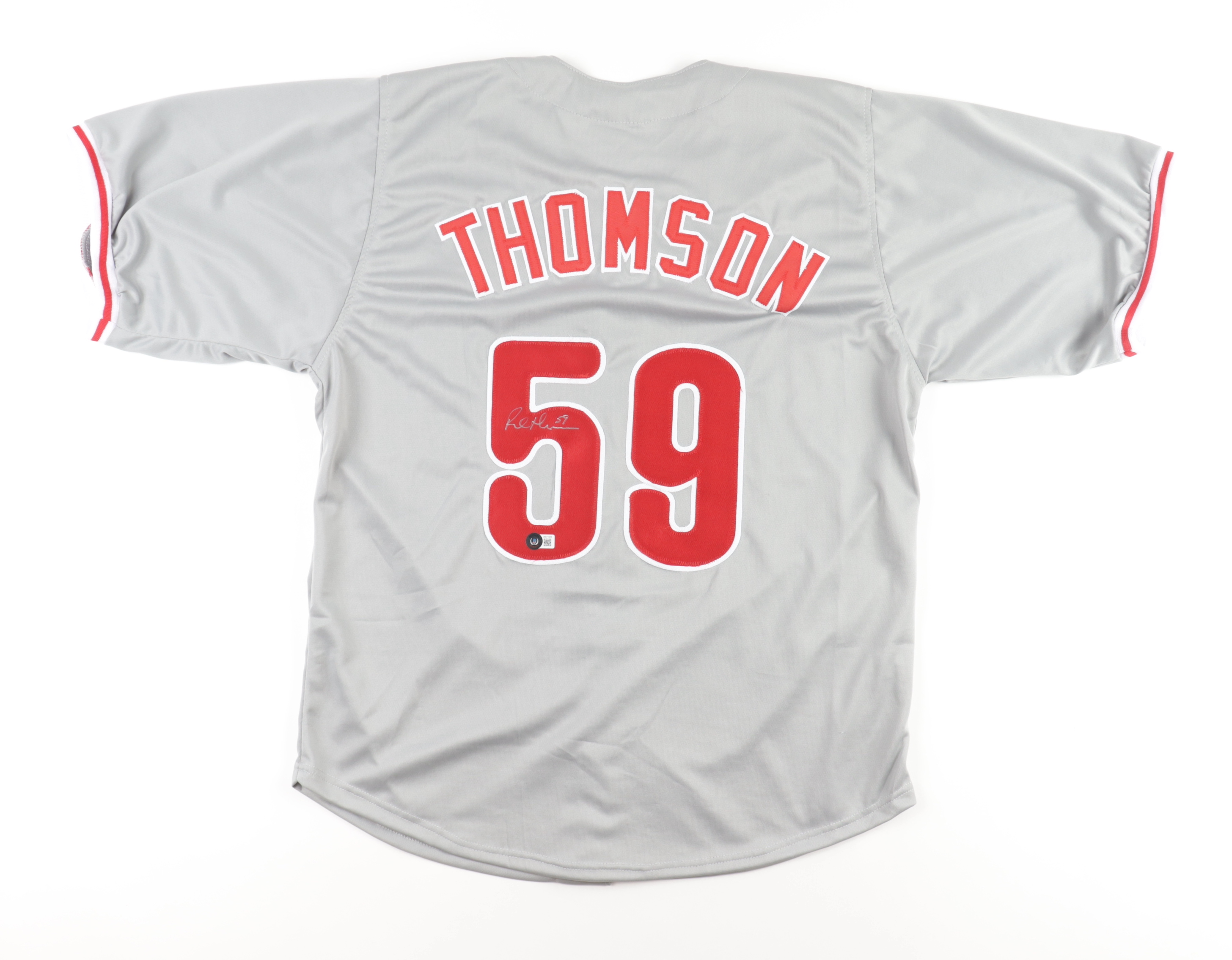 Rob Thomson Signed Jersey (Beckett) at PristineAuction.com Rob Thomson Signed Jersey (Beckett) at PristineAuction.com