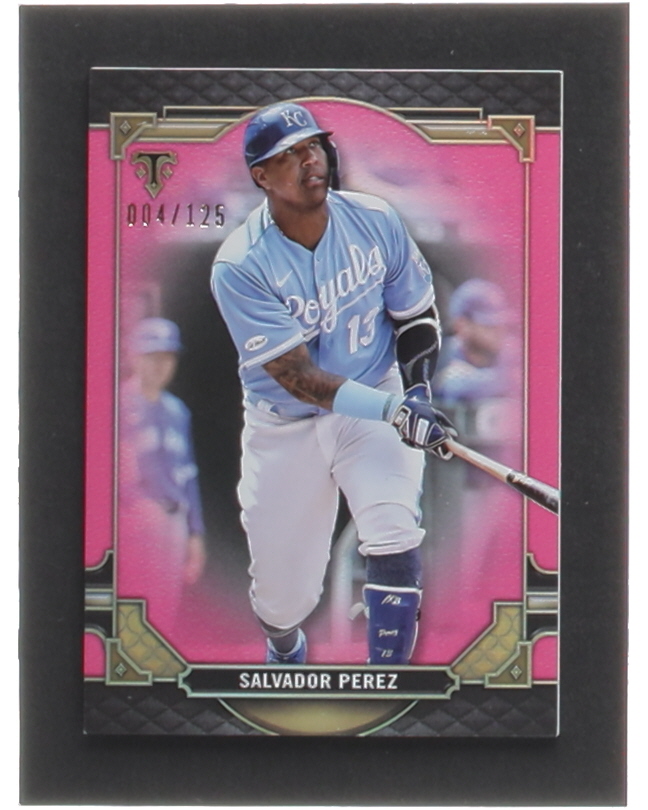 Salvador Perez 2022 Topps Triple Threads Tourmaline #24 #4/125 at PristineAuction.com Salvador Perez 2022 Topps Triple Threads Tourmaline #24 #4/125 at PristineAuction.com
