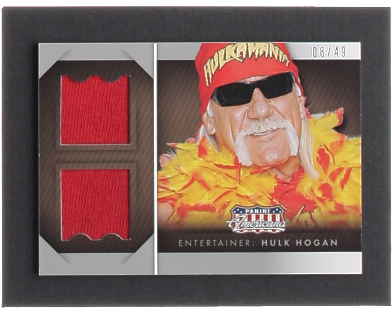 Hulk Hogan 2015 Americana Double Materials #23 #08/49 at PristineAuction.com Hulk Hogan 2015 Americana Double Materials #23 #08/49 at PristineAuction.com