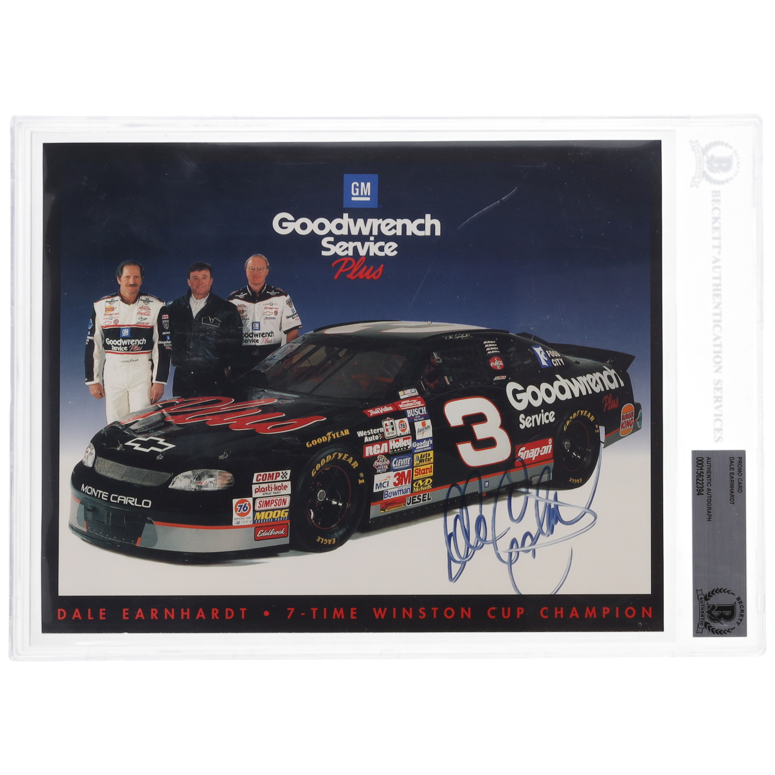 Dale Earnhardt Sr. Signed NASCAR 8x10 Promo Card (BAS) at PristineAuction.com Dale Earnhardt Sr. Signed NASCAR 8x10 Promo Card (BAS) at PristineAuction.com