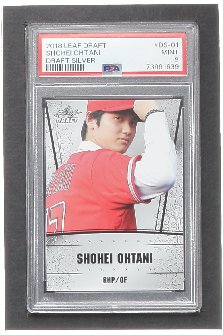Shohei Ohtani 2018 Leaf Ohtani Draft Silver #DS01 RC (PSA 9) at PristineAuction.com Shohei Ohtani 2018 Leaf Ohtani Draft Silver #DS01 RC (PSA 9) at PristineAuction.com