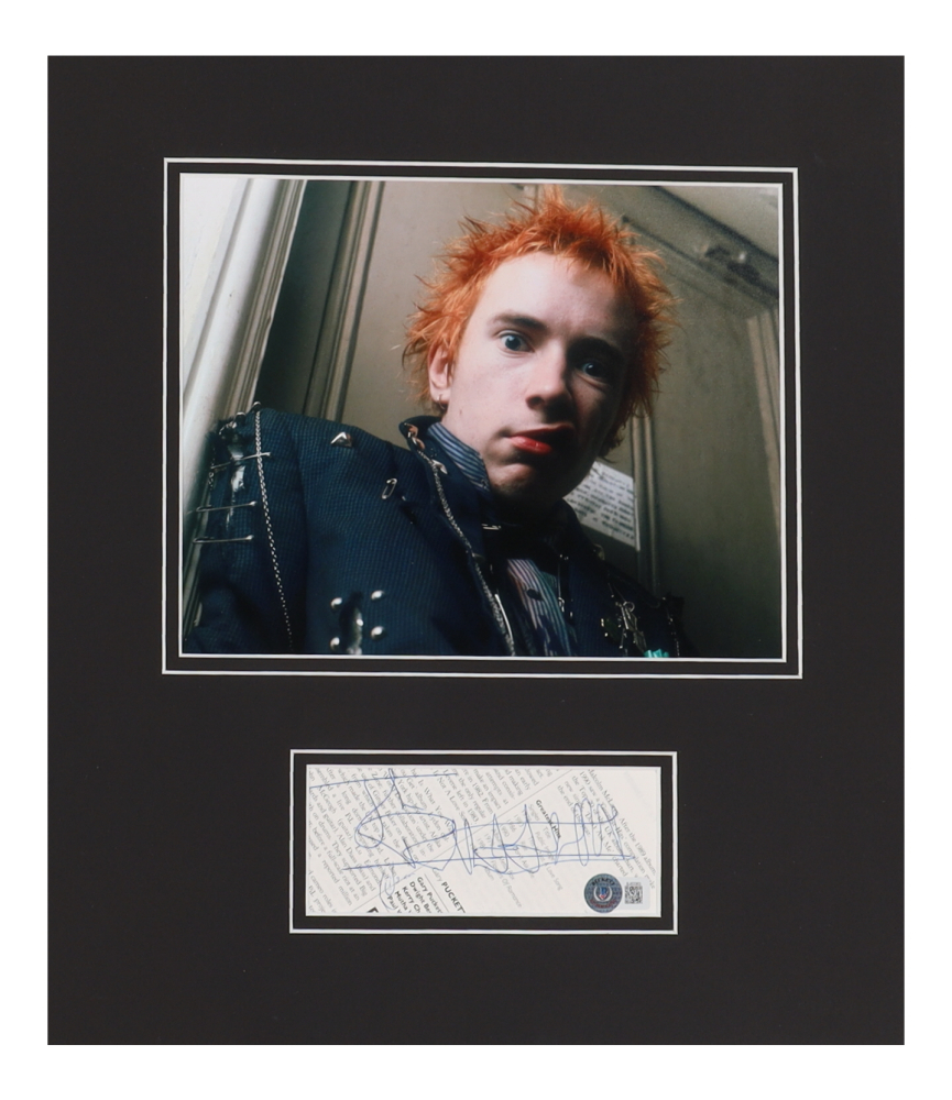 Johnny Rotten Signed 