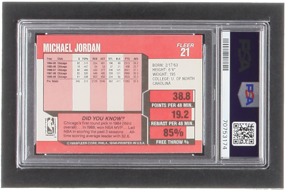 michael jordan fleer 21 card