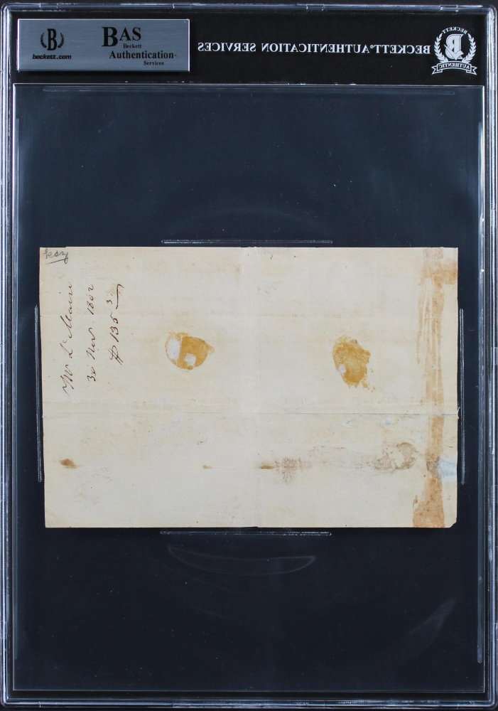 Thomas Jefferson Signed 4.75x7.25 1802 Handwritten Letter (BAS ...