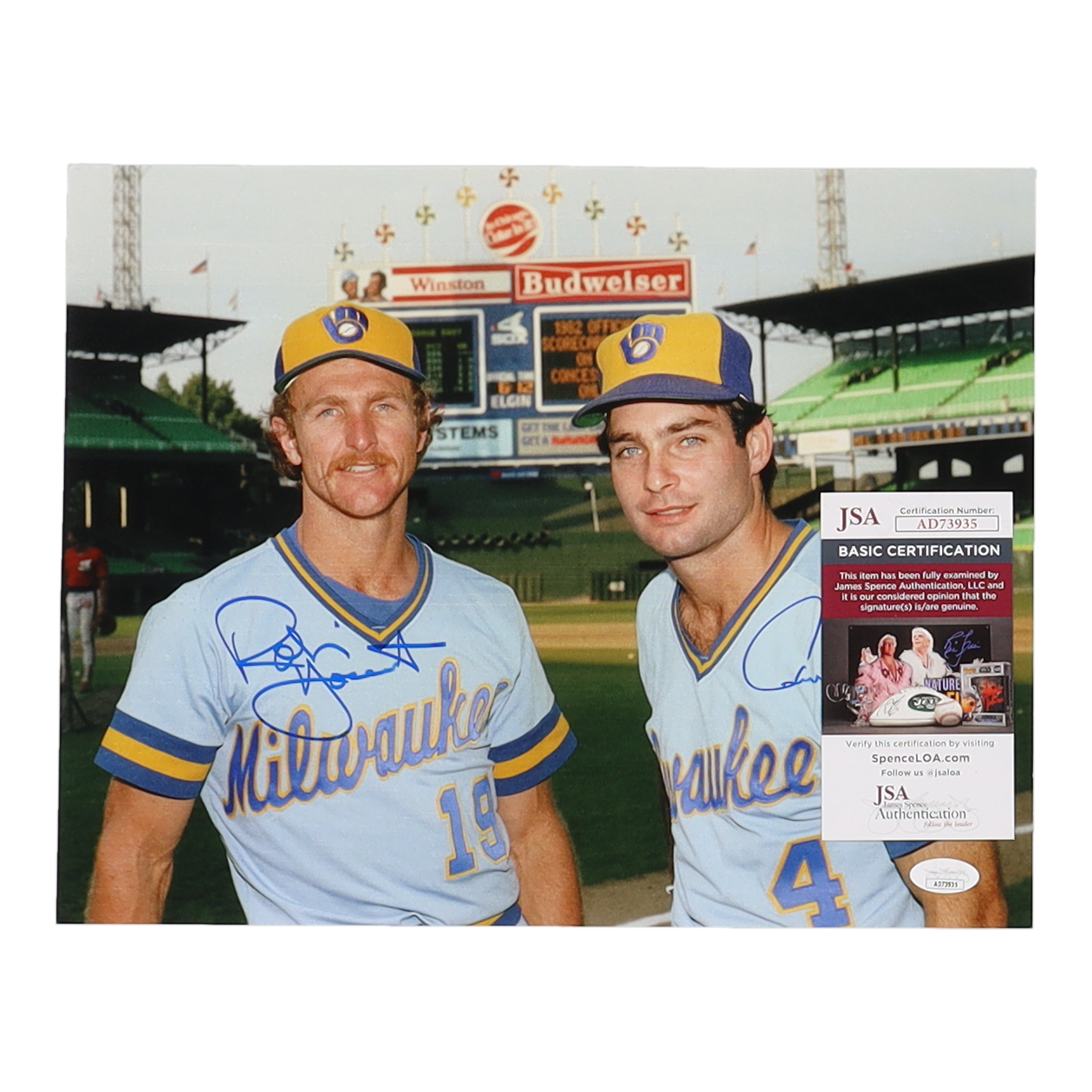 Robin Yount & Paul Molitor Signed Brewers 11x14 Photo (JSA) at PristineAuction.com Robin Yount & Paul Molitor Signed Brewers 11x14 Photo (JSA) at PristineAuction.com