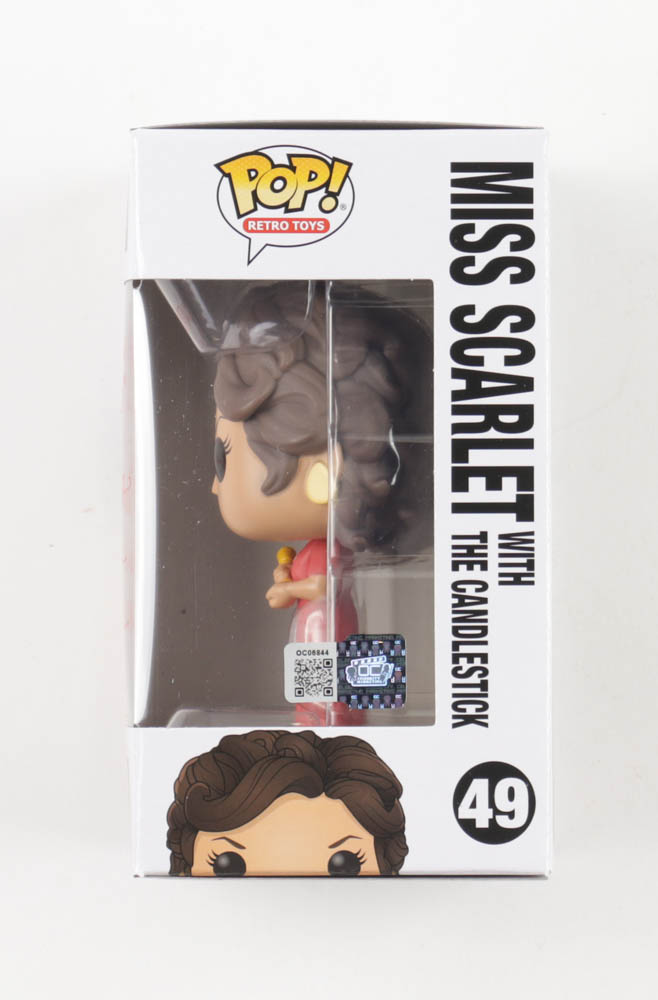 Lesley Ann Warren Signed "Clue" #49 Miss Scarlet with The Candlestick Funko Pop! Vinyl Figure with Extensive Inscription (OC Celebrity Marketing) at PristineAuction.com Lesley Ann Warren Signed "Clue" #49 Miss Scarlet with The Candlestick Funko Pop! Vinyl Figure with Extensive Inscription (OC Celebrity Marketing) at PristineAuction.com