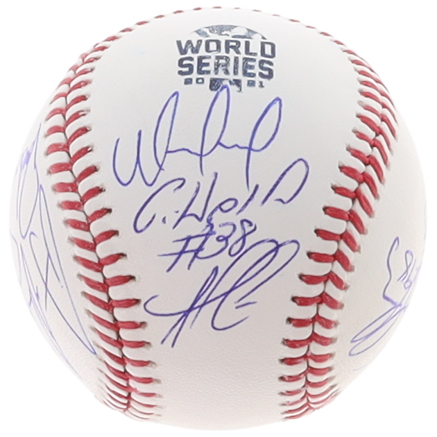 Braves 2021 World Series Baseball Team-Signed by (11) with William Contreras, Guillermo Heredia, Ozzie Albies, Jesse Chavez, Kyle Wright (JSA) at PristineAuction.com Braves 2021 World Series Baseball Team-Signed by (11) with William Contreras, Guillermo Heredia, Ozzie Albies, Jesse Chavez, Kyle Wright (JSA) at PristineAuction.com