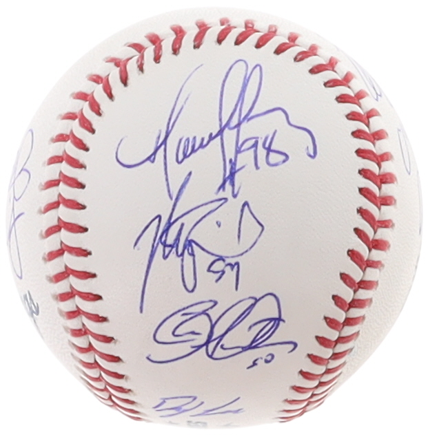 Braves 2021 World Series Baseball Team-Signed by (11) with William Contreras, Guillermo Heredia, Ozzie Albies, Jesse Chavez, Kyle Wright (JSA) at PristineAuction.com Braves 2021 World Series Baseball Team-Signed by (11) with William Contreras, Guillermo Heredia, Ozzie Albies, Jesse Chavez, Kyle Wright (JSA) at PristineAuction.com