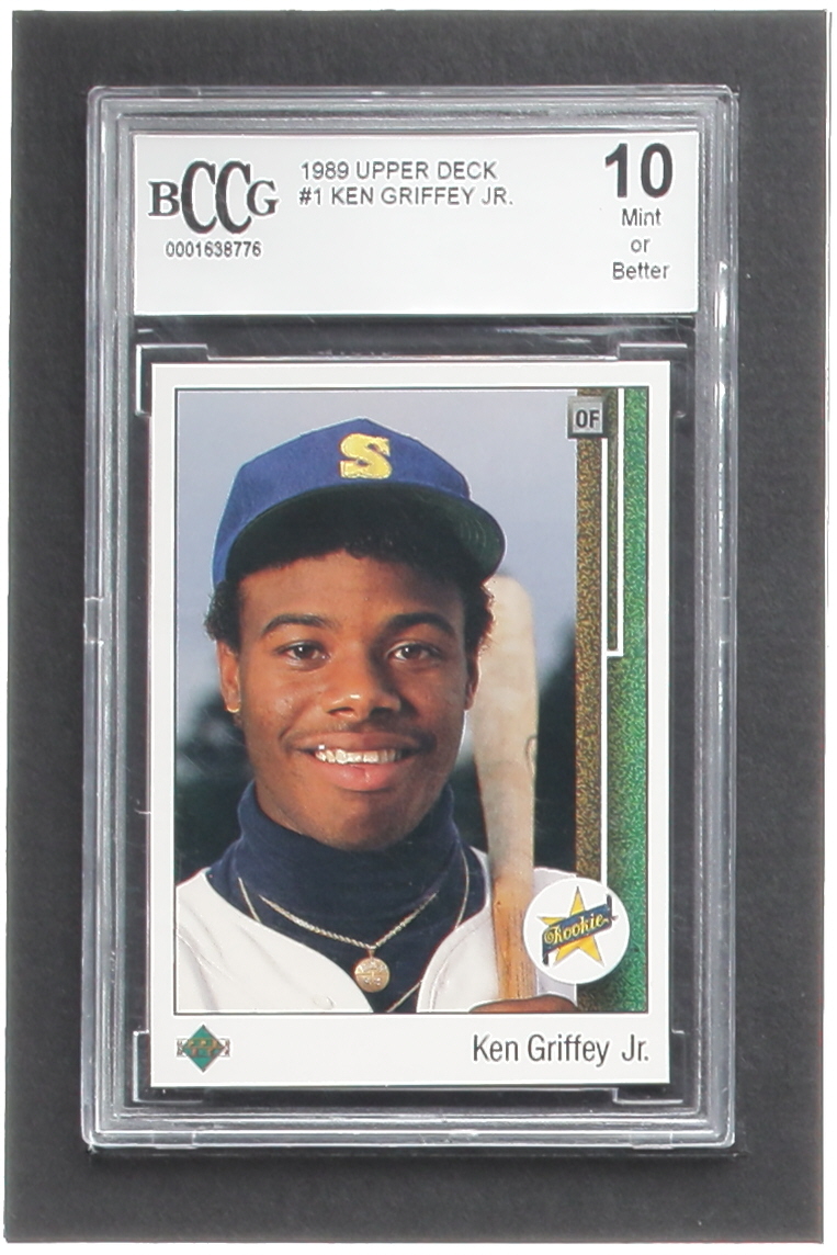 Ken Griffey Jr. 1989 Upper Deck #1 RC (BCCG 10) at PristineAuction.com Ken Griffey Jr. 1989 Upper Deck #1 RC (BCCG 10) at PristineAuction.com