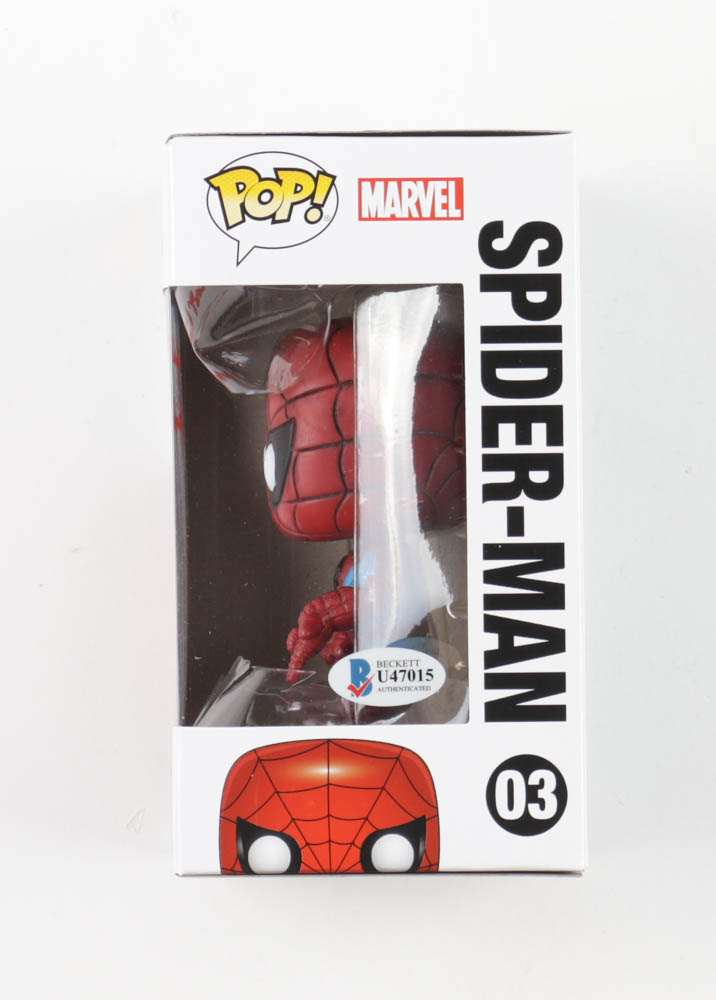 Christopher Daniel Barnes Signed "Spider-Man" #03 Spider-Man Funko Pop! Vinyl Figure Inscribed "SpiderMan" (Beckett) at PristineAuction.com Christopher Daniel Barnes Signed "Spider-Man" #03 Spider-Man Funko Pop! Vinyl Figure Inscribed "SpiderMan" (Beckett) at PristineAuction.com