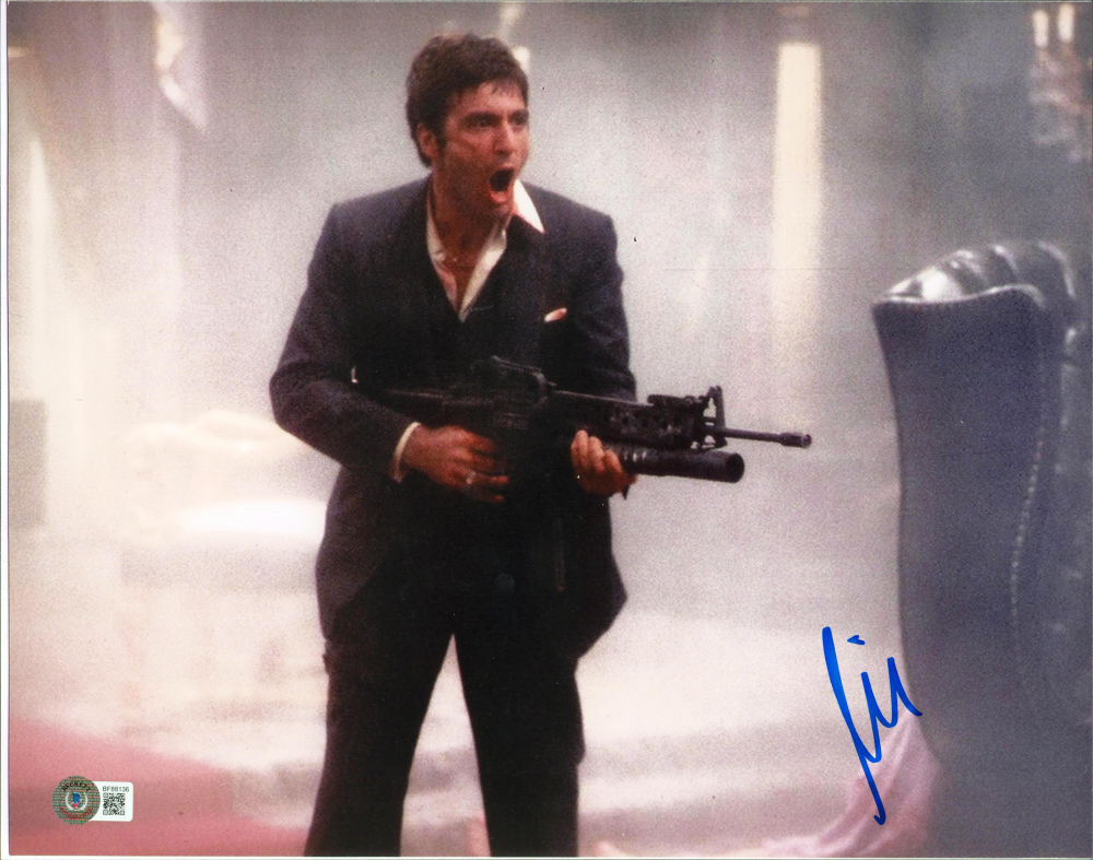 Al Pacino Signed "Scarface" 11x14 Photo (Beckett) | Pristine Auction