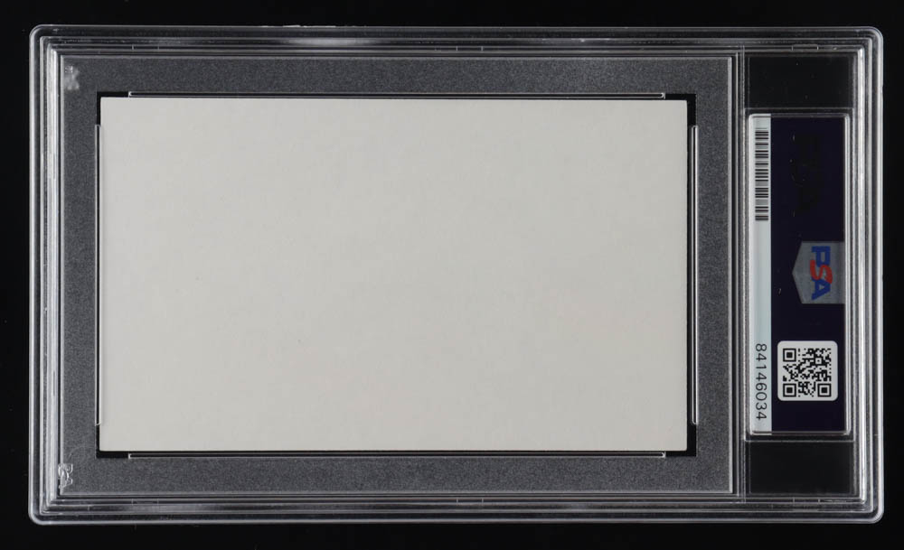 Herbert Holden Signed Index Card (PSA) Pristine Auction