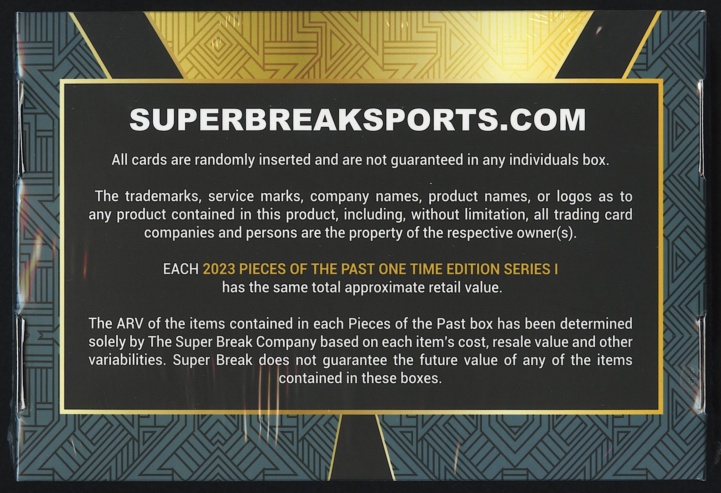 2023 Pieces of the Past One Time Series 1 Edition Box at PristineAuction.com 2023 Pieces of the Past One Time Series 1 Edition Box at PristineAuction.com