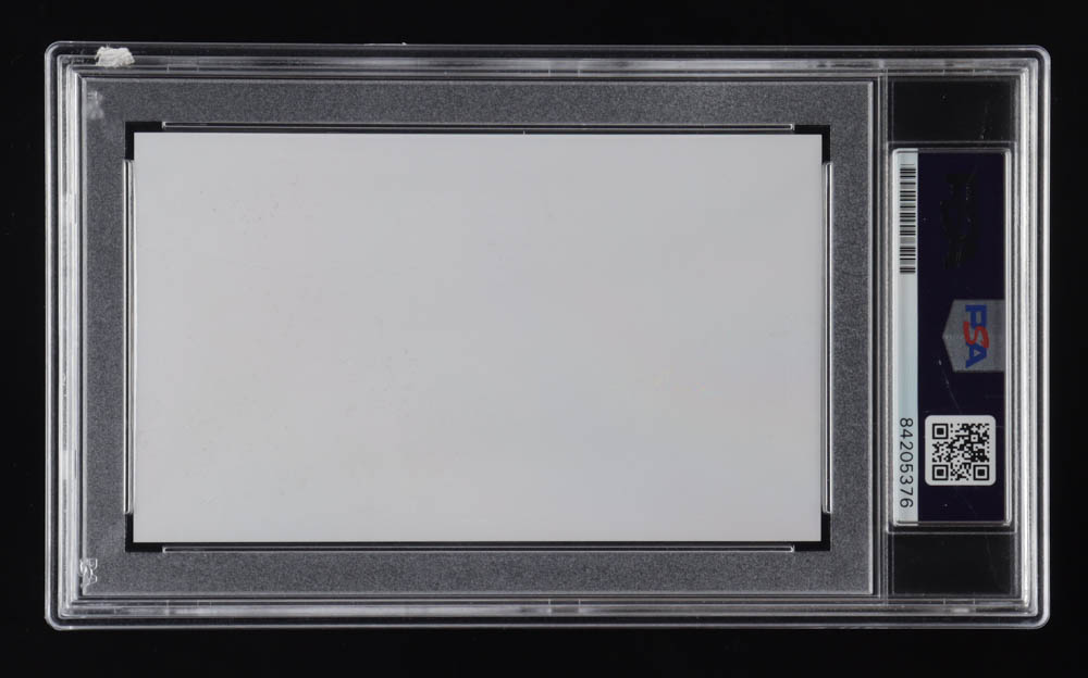 Eugene Kranz Signed 3x5 Cut (PSA) at PristineAuction.com Eugene Kranz Signed 3x5 Cut (PSA) at PristineAuction.com