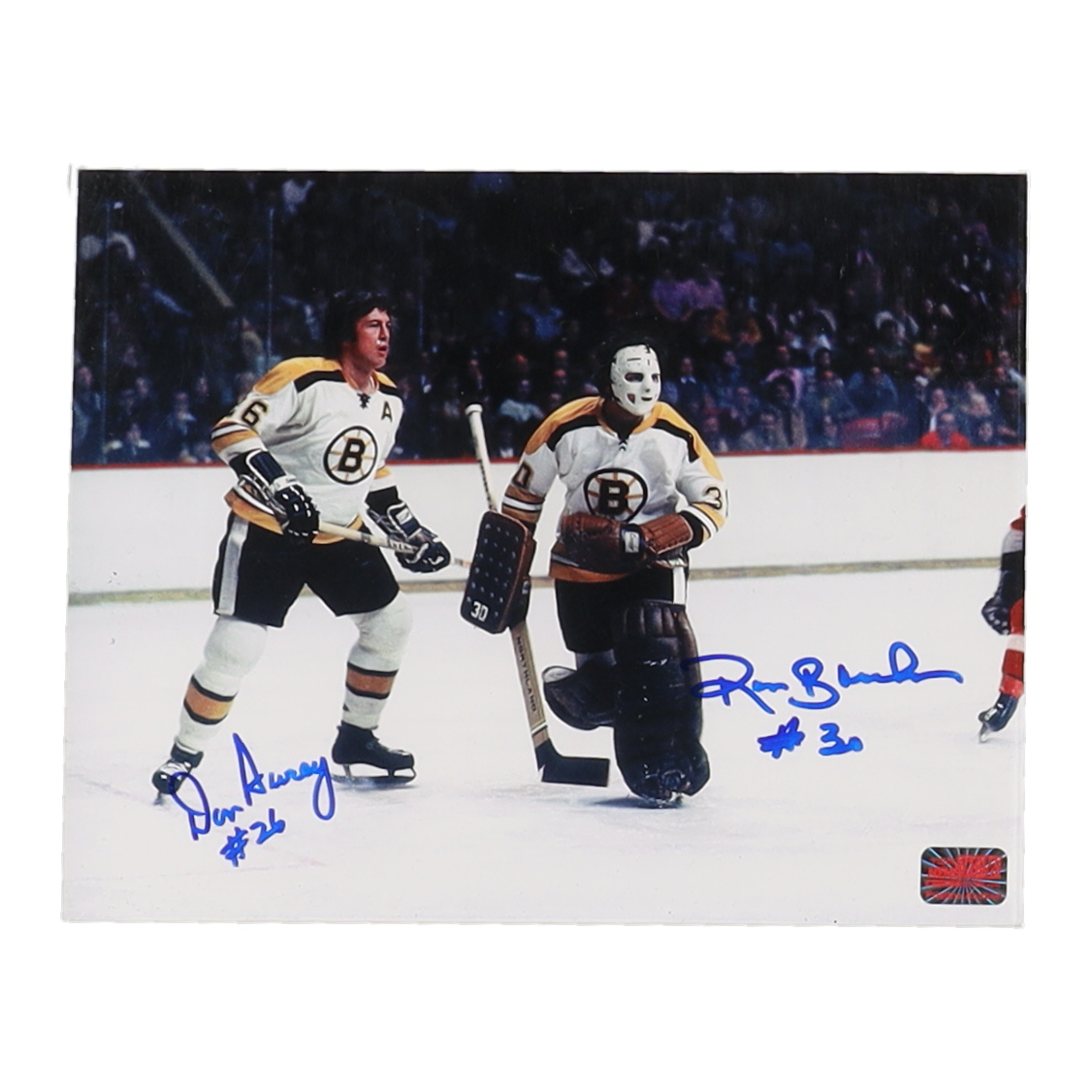 Don Awrey & Ross Brooks Signed Bruins 8x10 Photo (YSMS) at PristineAuction.com Don Awrey & Ross Brooks Signed Bruins 8x10 Photo (YSMS) at PristineAuction.com