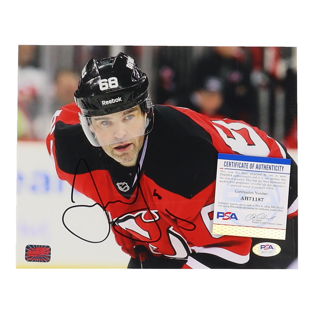 Jaromir Jagr Signed Devils 8x10 Photo (PSA & YSMS) at PristineAuction.com Jaromir Jagr Signed Devils 8x10 Photo (PSA & YSMS) at PristineAuction.com