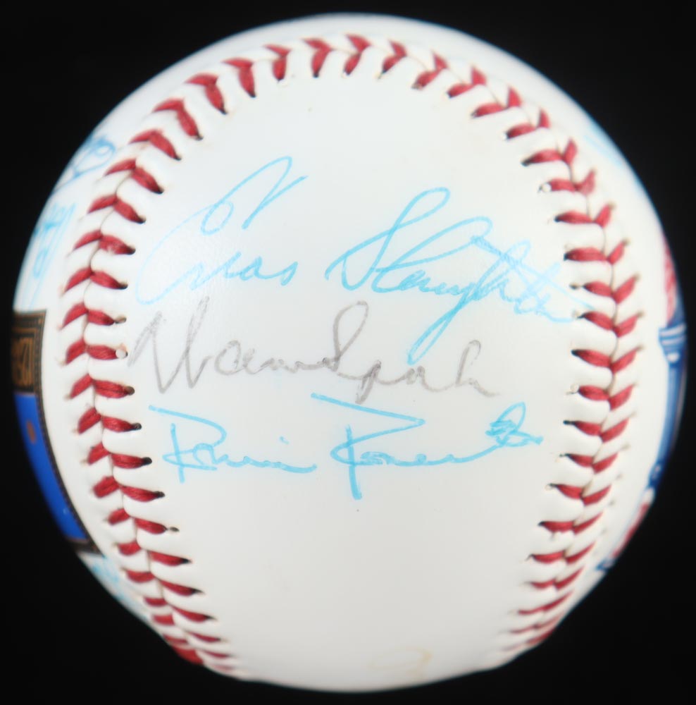 Baseball Hall of Famers Baseball Signed By (14) with Juan Marichal, Lou Brock, Brooks Robinson, Bob Feller with Display Case (PSA) at PristineAuction.com Baseball Hall of Famers Baseball Signed By (14) with Juan Marichal, Lou Brock, Brooks Robinson, Bob Feller with Display Case (PSA) at PristineAuction.com