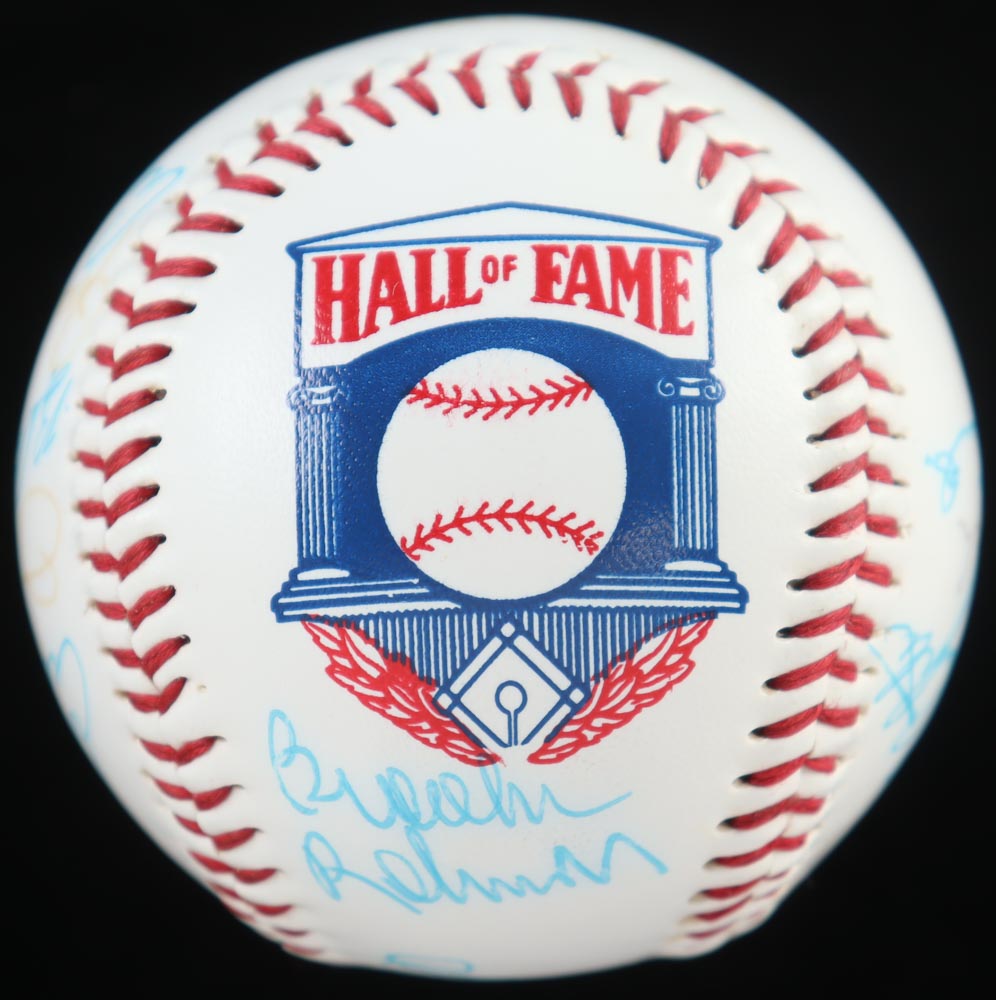 Baseball Hall of Famers Baseball Signed By (14) with Juan Marichal, Lou Brock, Brooks Robinson, Bob Feller with Display Case (PSA) at PristineAuction.com Baseball Hall of Famers Baseball Signed By (14) with Juan Marichal, Lou Brock, Brooks Robinson, Bob Feller with Display Case (PSA) at PristineAuction.com