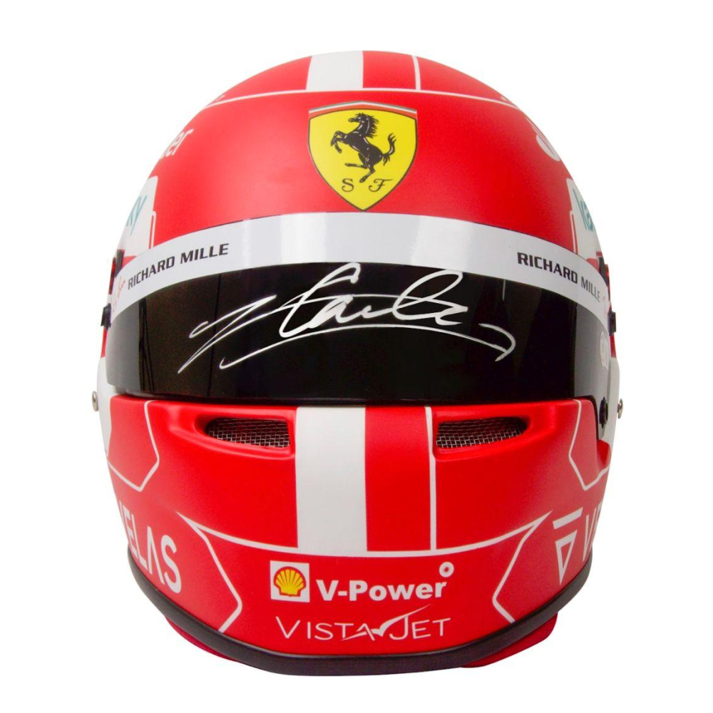 Charles Leclerc Signed Ferrari FullSize Racing Helmet (Beckett) Pristine Auction