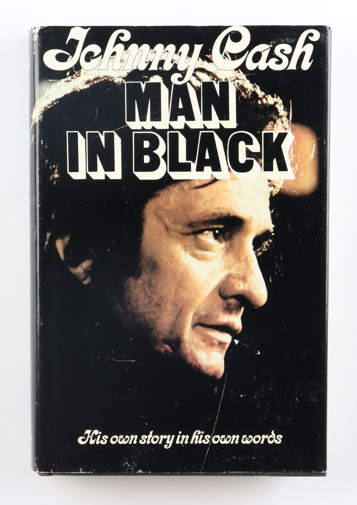 Johnny Cash Signed "Man In Black" Hardcover Book (Beckett) at PristineAuction.com Johnny Cash Signed "Man In Black" Hardcover Book (Beckett) at PristineAuction.com