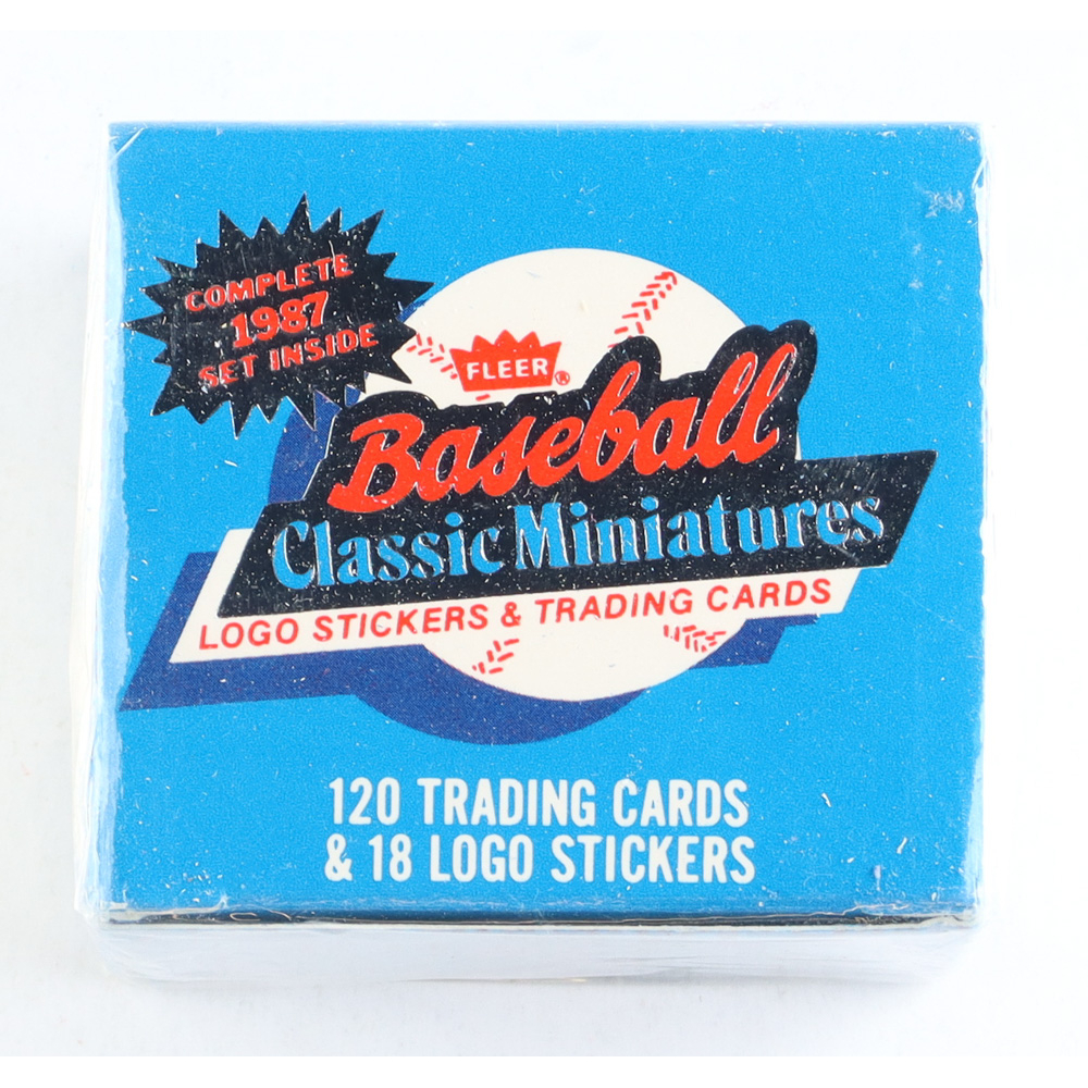 1987 Fleer Baseball Classic Miniatures Factory Set With (120) Cards