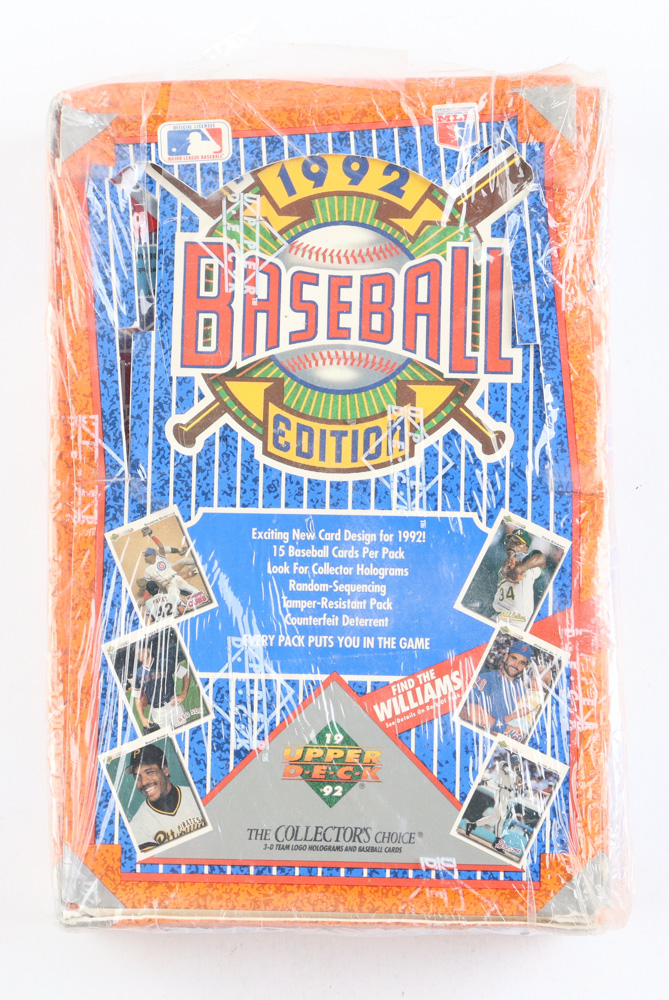 1992 Upper Deck Low Series Baseball Box of (36) Packs at PristineAuction.com 1992 Upper Deck Low Series Baseball Box of (36) Packs at PristineAuction.com