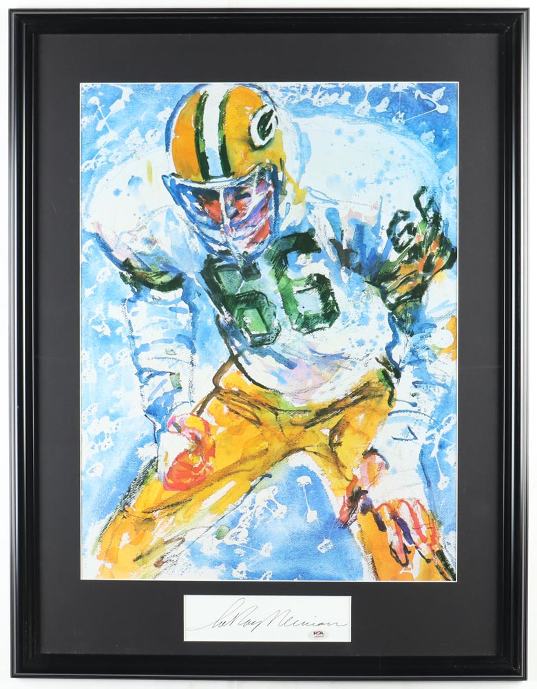 LeRoy Neiman Signed "Ray Nitschke" Custom Framed Cut Display (Beckett & PSA) at PristineAuction.com LeRoy Neiman Signed "Ray Nitschke" Custom Framed Cut Display (Beckett & PSA) at PristineAuction.com