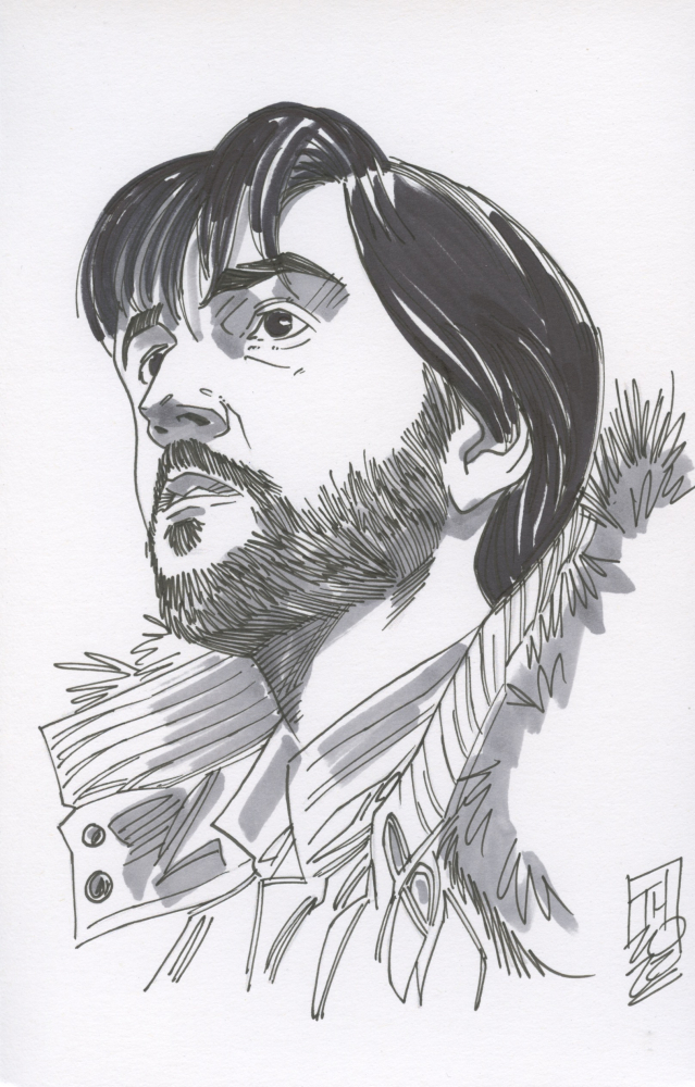 Cassian Andor | Star Wars - Signed ORIGINAL Drawing by Tom Hodges (1/1 ...