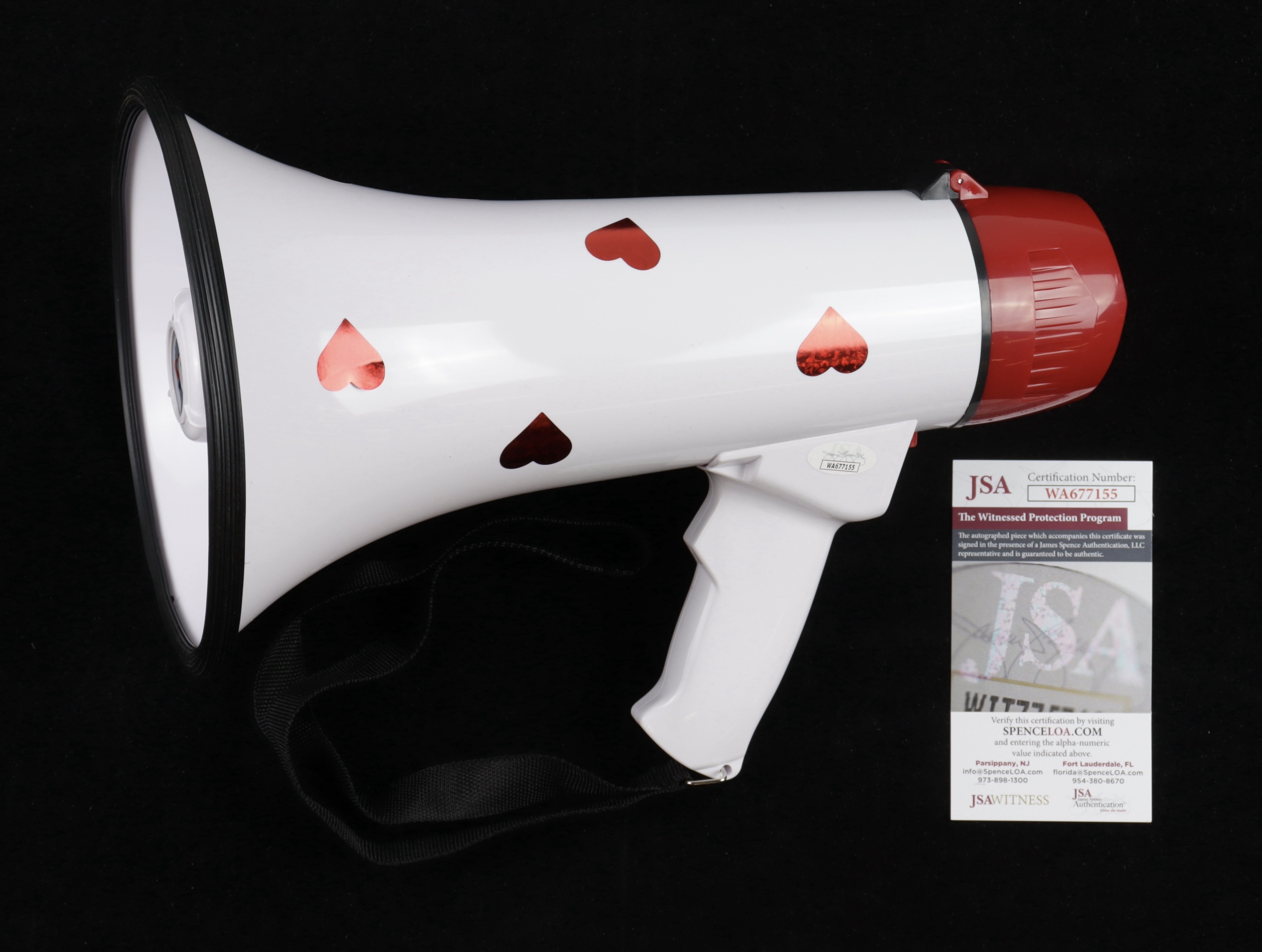 Jimmy Hart Signed Megaphone Inscribed "Mouth of the South" & "2005 HOF" (JSA) at PristineAuction.com Jimmy Hart Signed Megaphone Inscribed "Mouth of the South" & "2005 HOF" (JSA) at PristineAuction.com