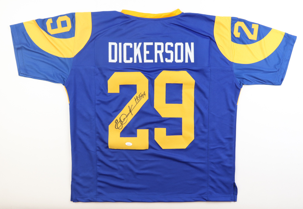 Eric Dickerson Signed Jersey Inscribed "HOF 99" (JSA) at PristineAuction.com Eric Dickerson Signed Jersey Inscribed "HOF 99" (JSA) at PristineAuction.com