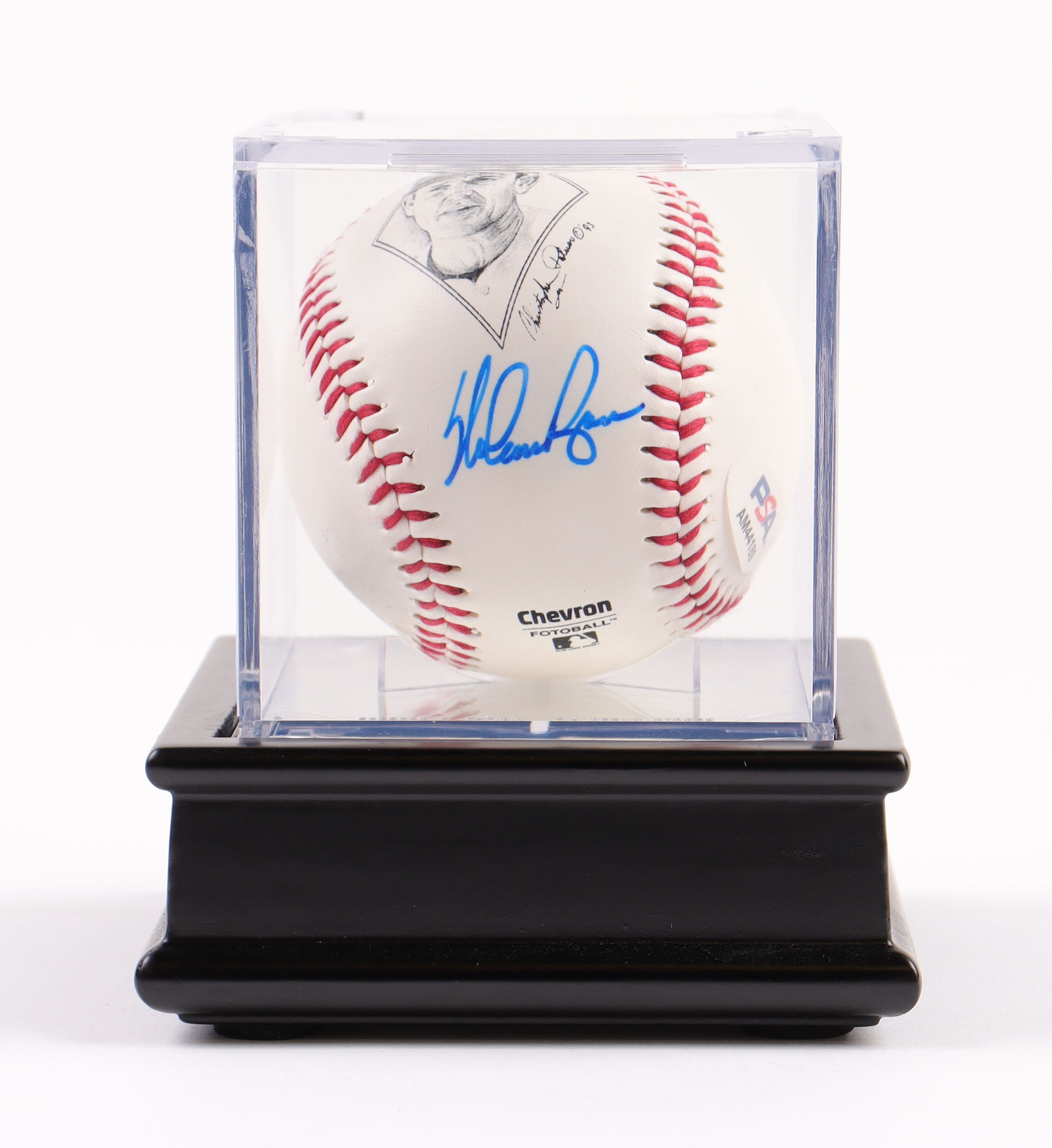 Nolan Ryan Signed Commemorative Logo Baseball With Display Case (PSA) at PristineAuction.com Nolan Ryan Signed Commemorative Logo Baseball With Display Case (PSA) at PristineAuction.com