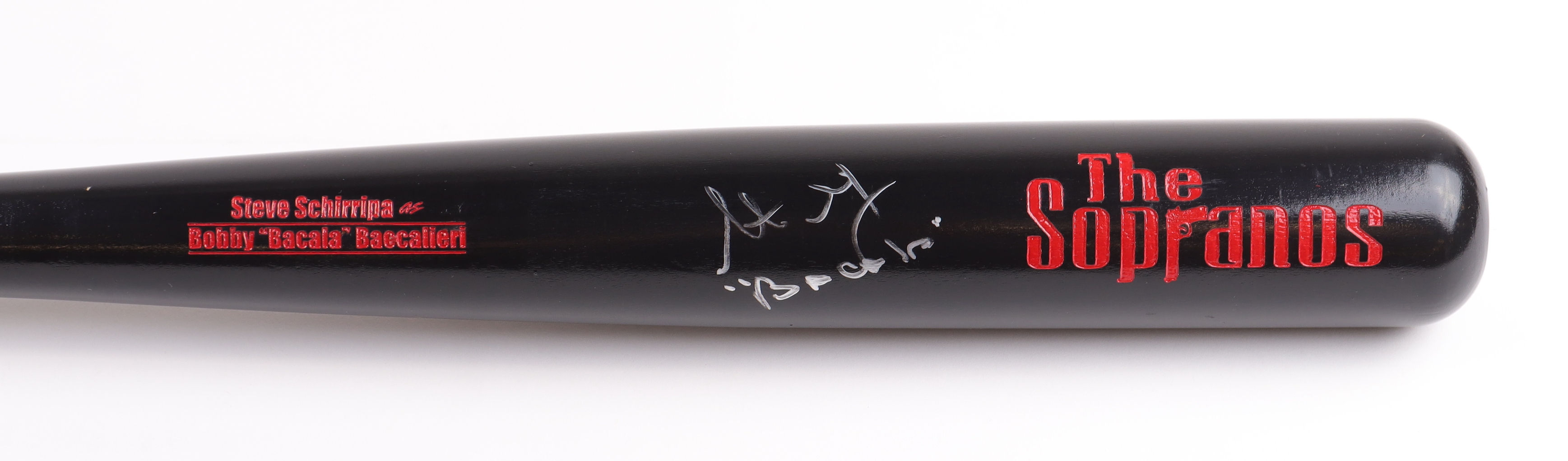 Steve Schirripa Signed "The Sopranos" Baseball Bat Inscribed "Bacala" (Beckett) at PristineAuction.com Steve Schirripa Signed "The Sopranos" Baseball Bat Inscribed "Bacala" (Beckett) at PristineAuction.com