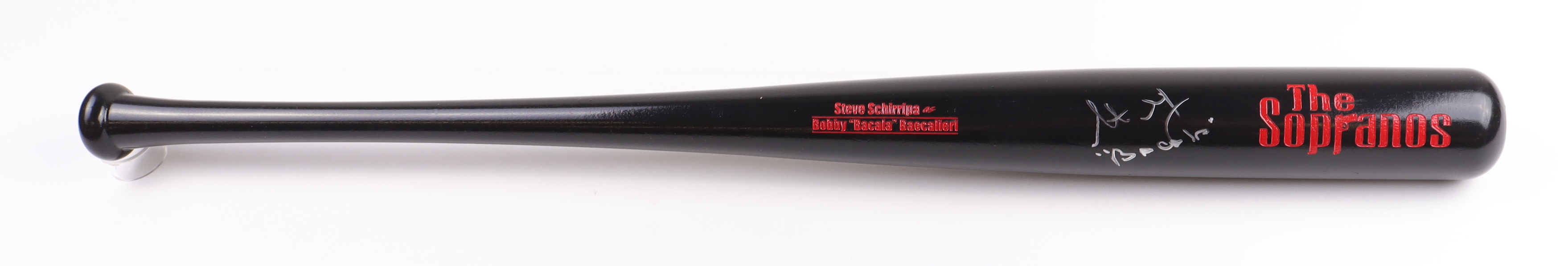Steve Schirripa Signed "The Sopranos" Baseball Bat Inscribed "Bacala" (Beckett) at PristineAuction.com Steve Schirripa Signed "The Sopranos" Baseball Bat Inscribed "Bacala" (Beckett) at PristineAuction.com