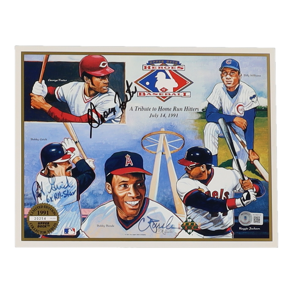 George Foster, Bobby Grich & Craig Pursley Signed 8x10 Photo Inscribed "6x All-Star" (Beckett) at PristineAuction.com George Foster, Bobby Grich & Craig Pursley Signed 8x10 Photo Inscribed "6x All-Star" (Beckett) at PristineAuction.com